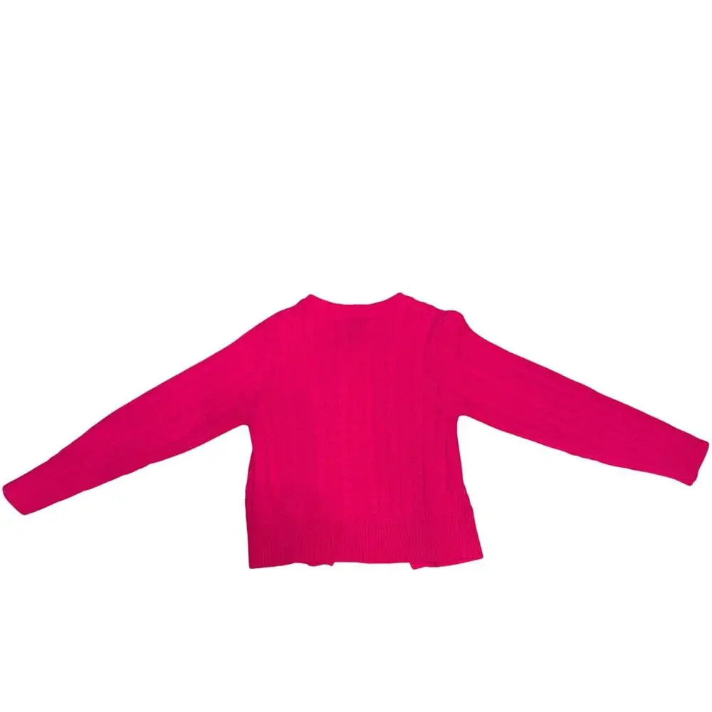 U.S. POLO ASSN. Girls 4 Cardigan Fisherman Cable Knit  Preppy School‎ Casual